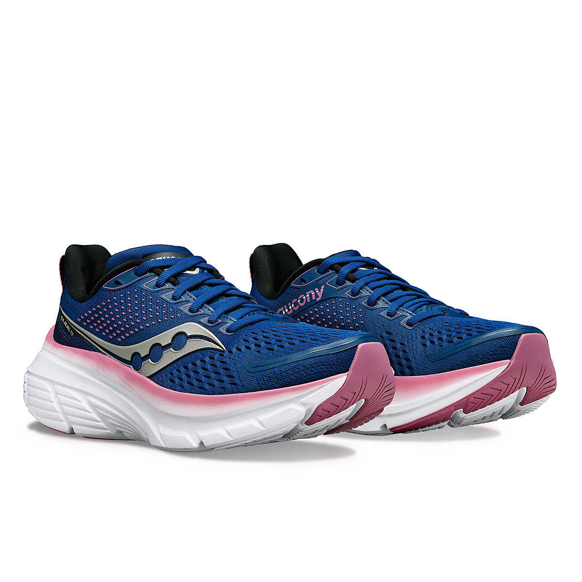 Saucony Women's Guide 17 in Navy/Orchid