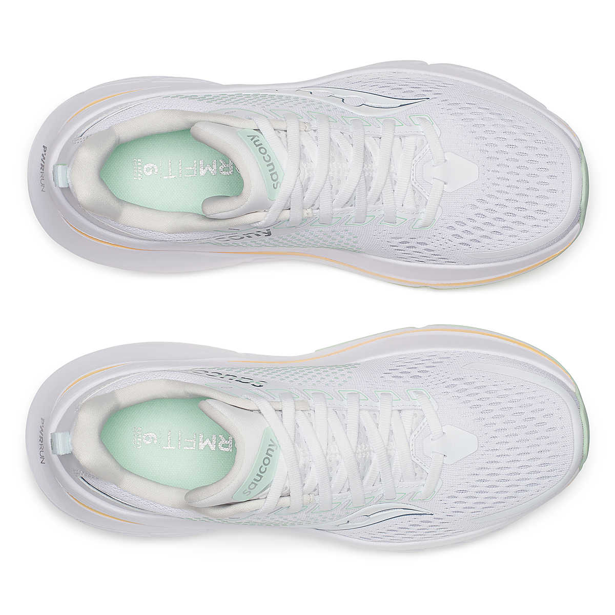 Saucony Women's Guide 17 in White/Peel