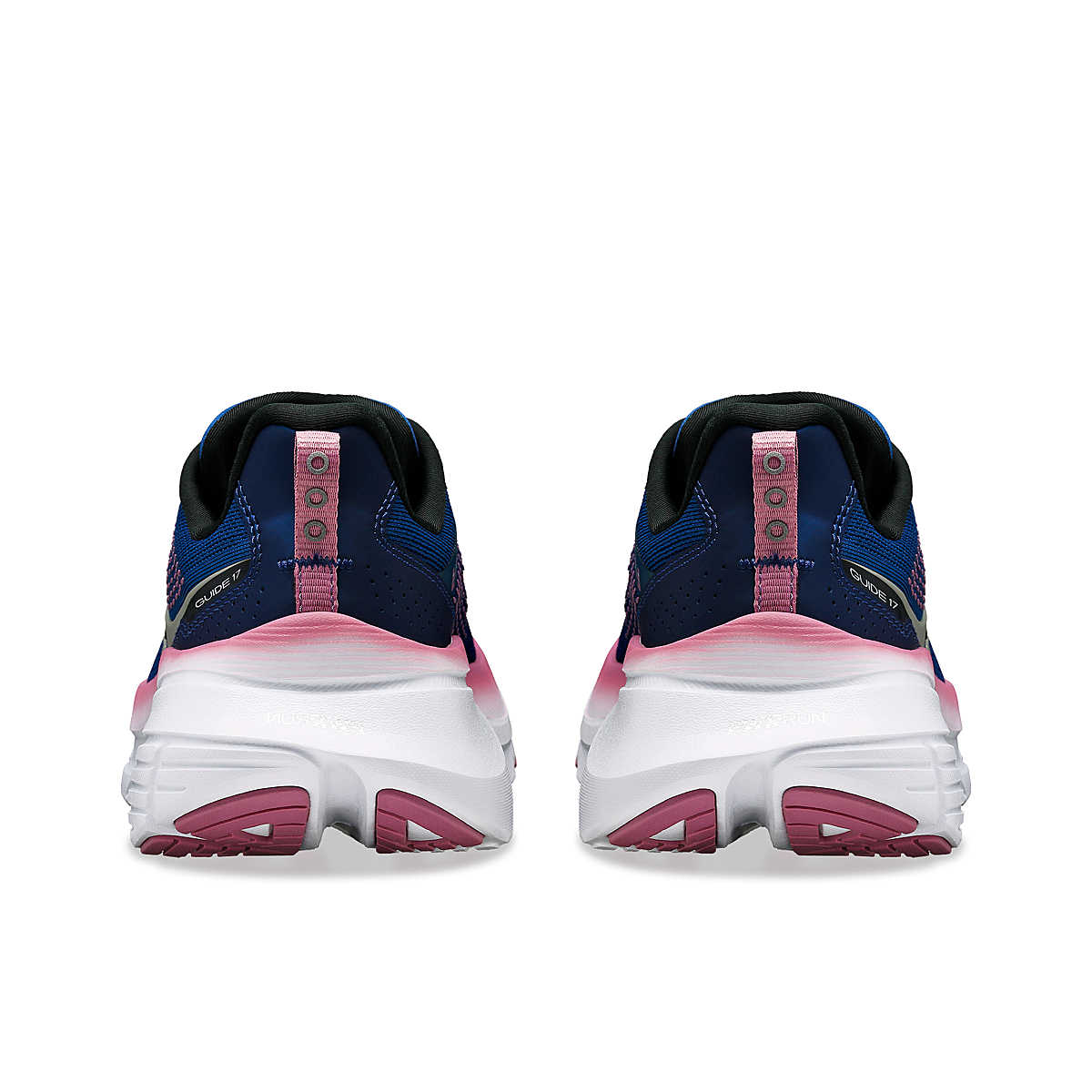 Saucony Women's Guide 17 Wide in Navy/Orchid