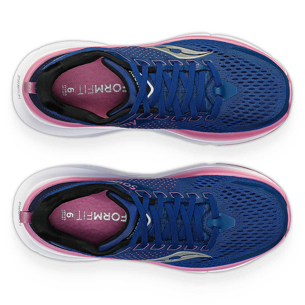 Saucony Women's Guide 17 Wide in Navy/Orchid