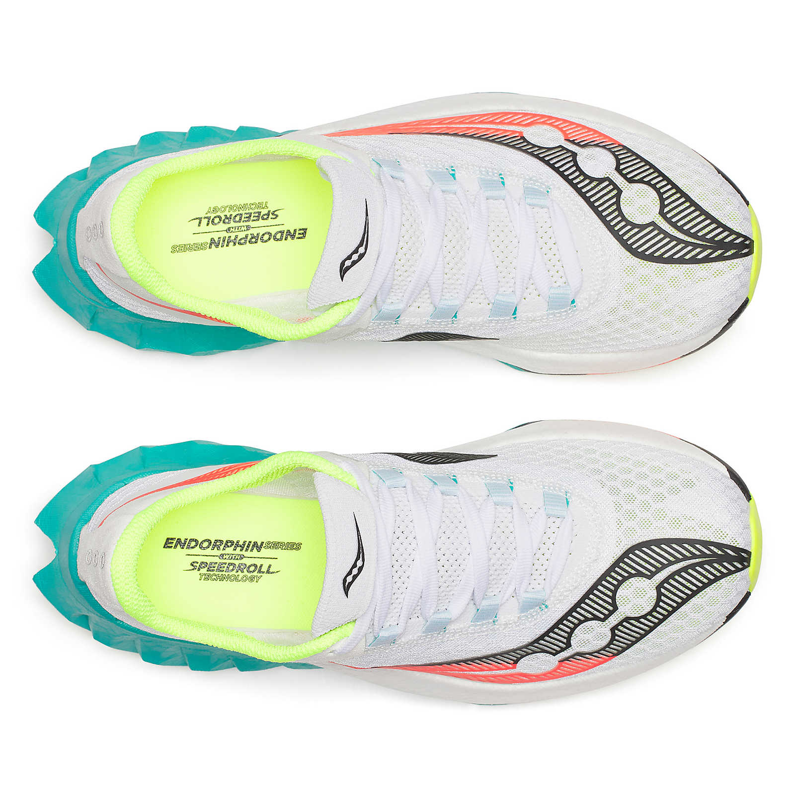 Saucony Women's Endorphin Pro 4 Running Shoes in White/Mutant