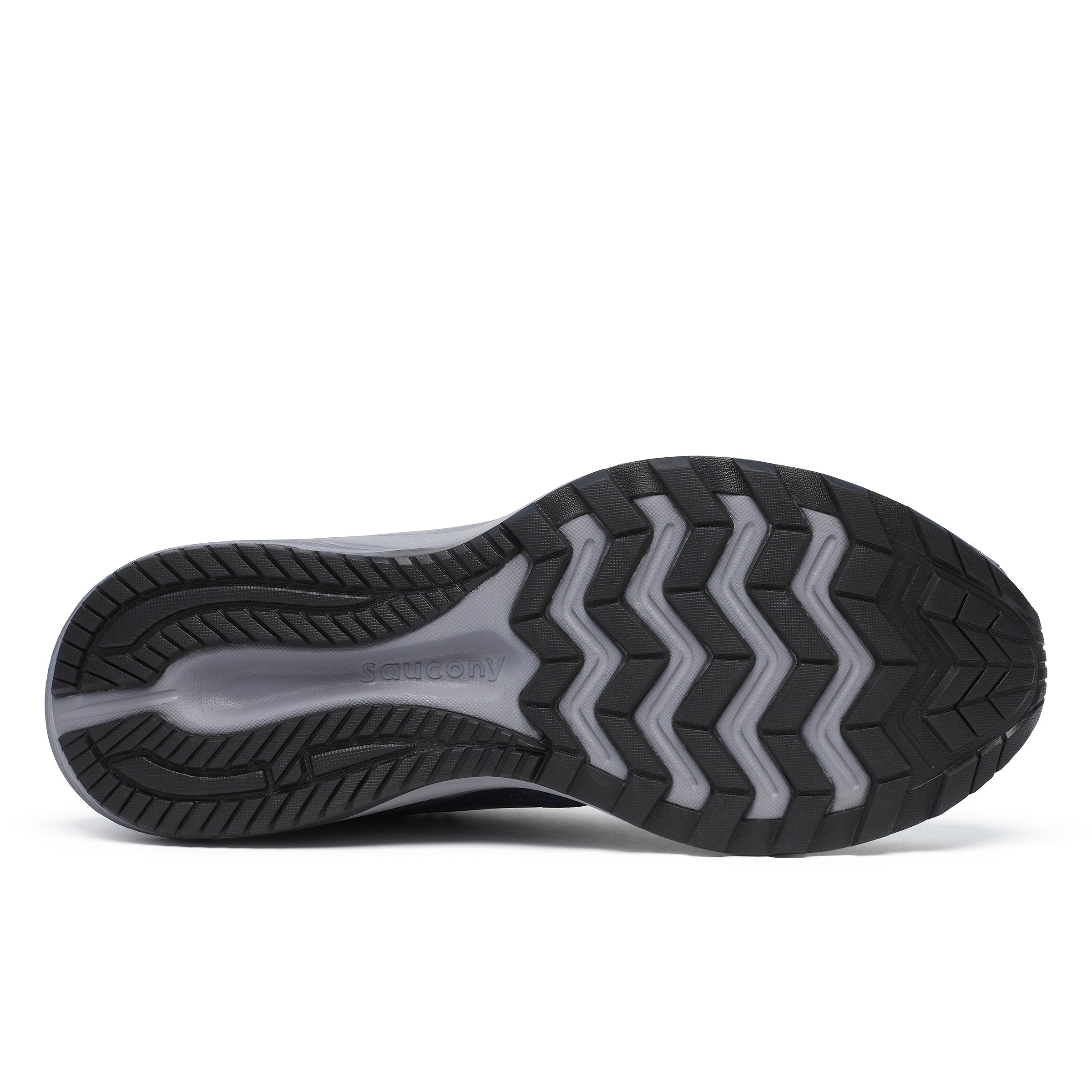 Saucony Women's Cohesion 17 Running Shoes in Navy/Heather (Wide)