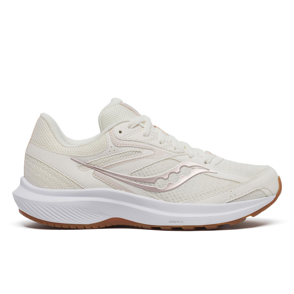 Saucony Women's Cohesion 17 Running Shoes in Pearl/Gum (Wide)