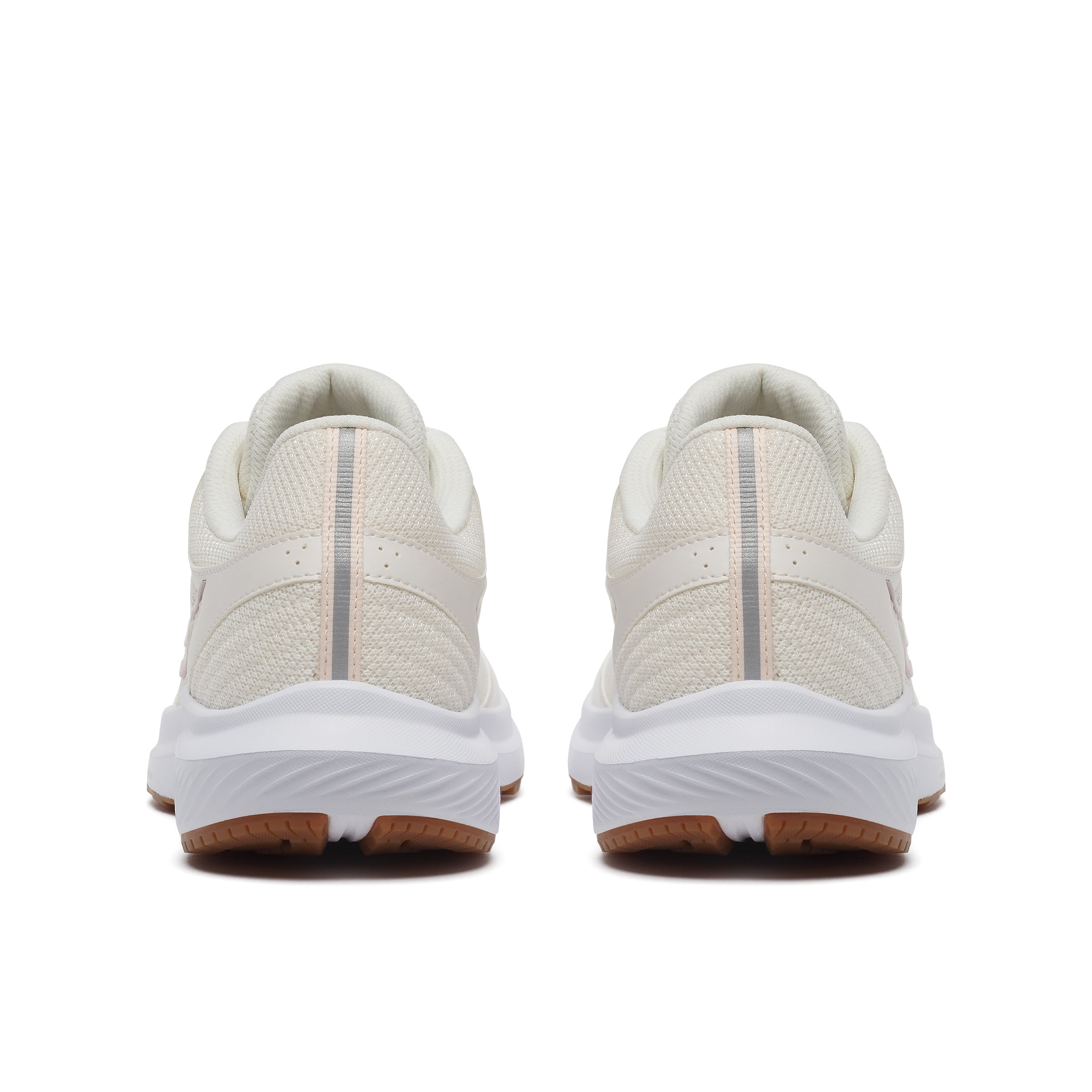 Saucony Women's Cohesion 17 Running Shoes in Pearl/Gum (Wide)