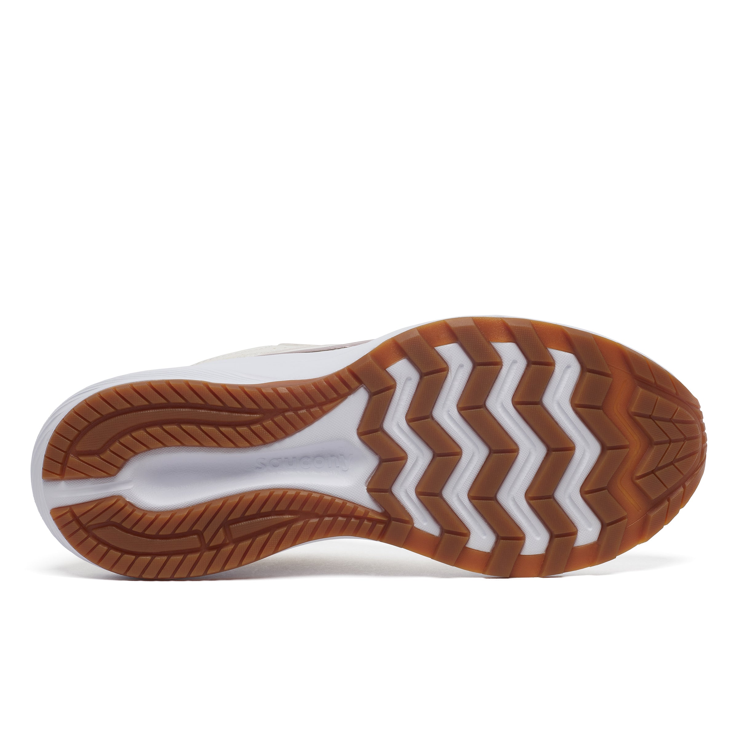 Saucony Women's Cohesion 17 Running Shoes in Pearl/Gum (Wide)
