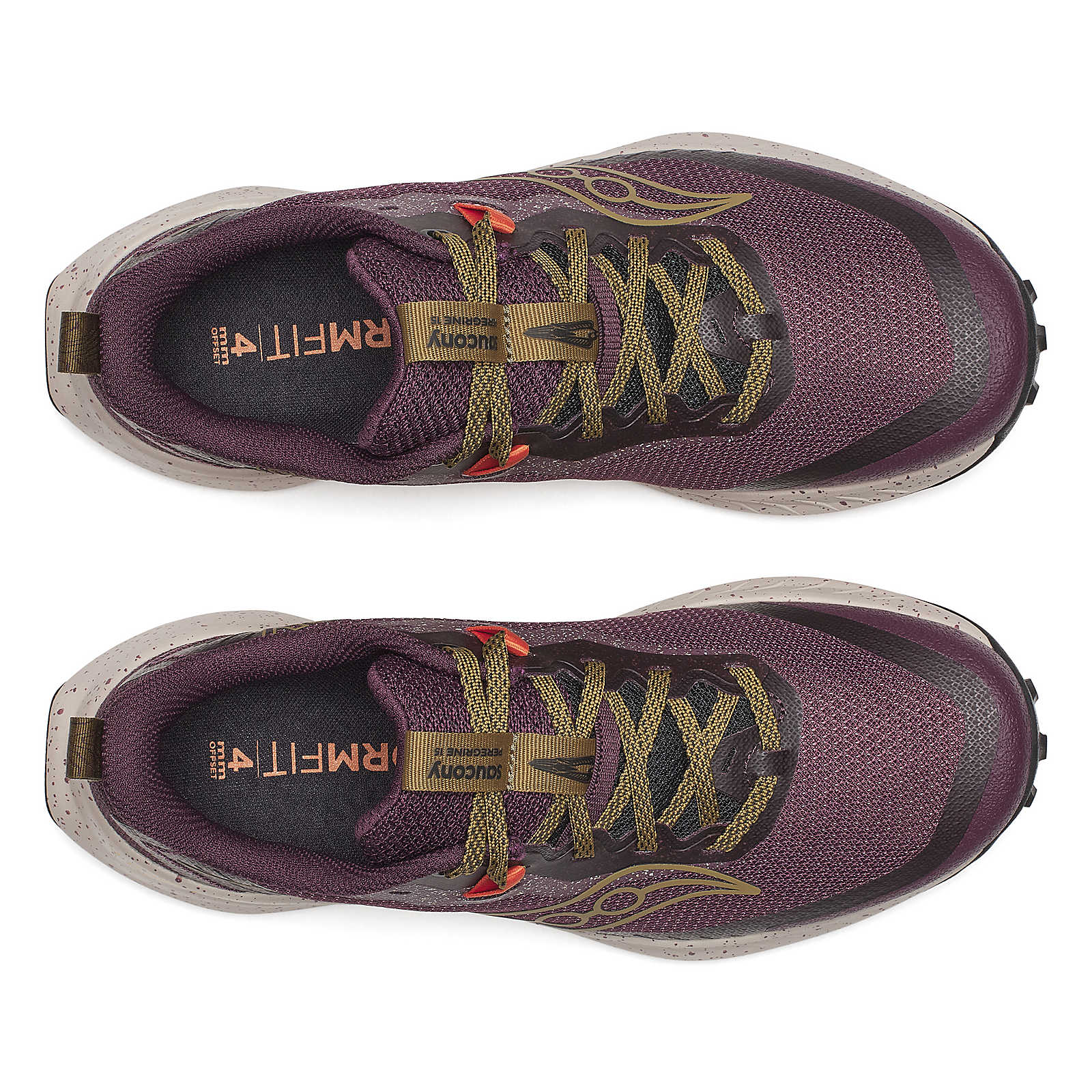 Saucony Women's Peregrine 15 Running Shoes in Wine/Kodiak
