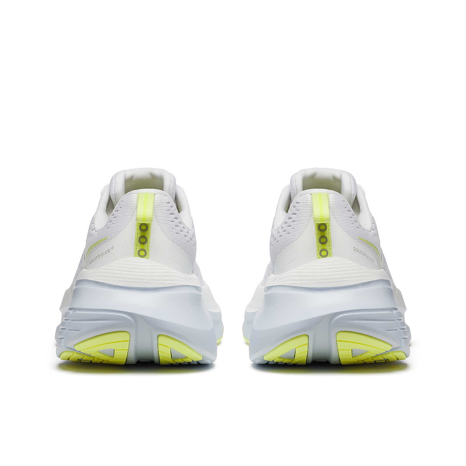 Saucony Women's Guide 18 Running Shoes in White/Ice Melt