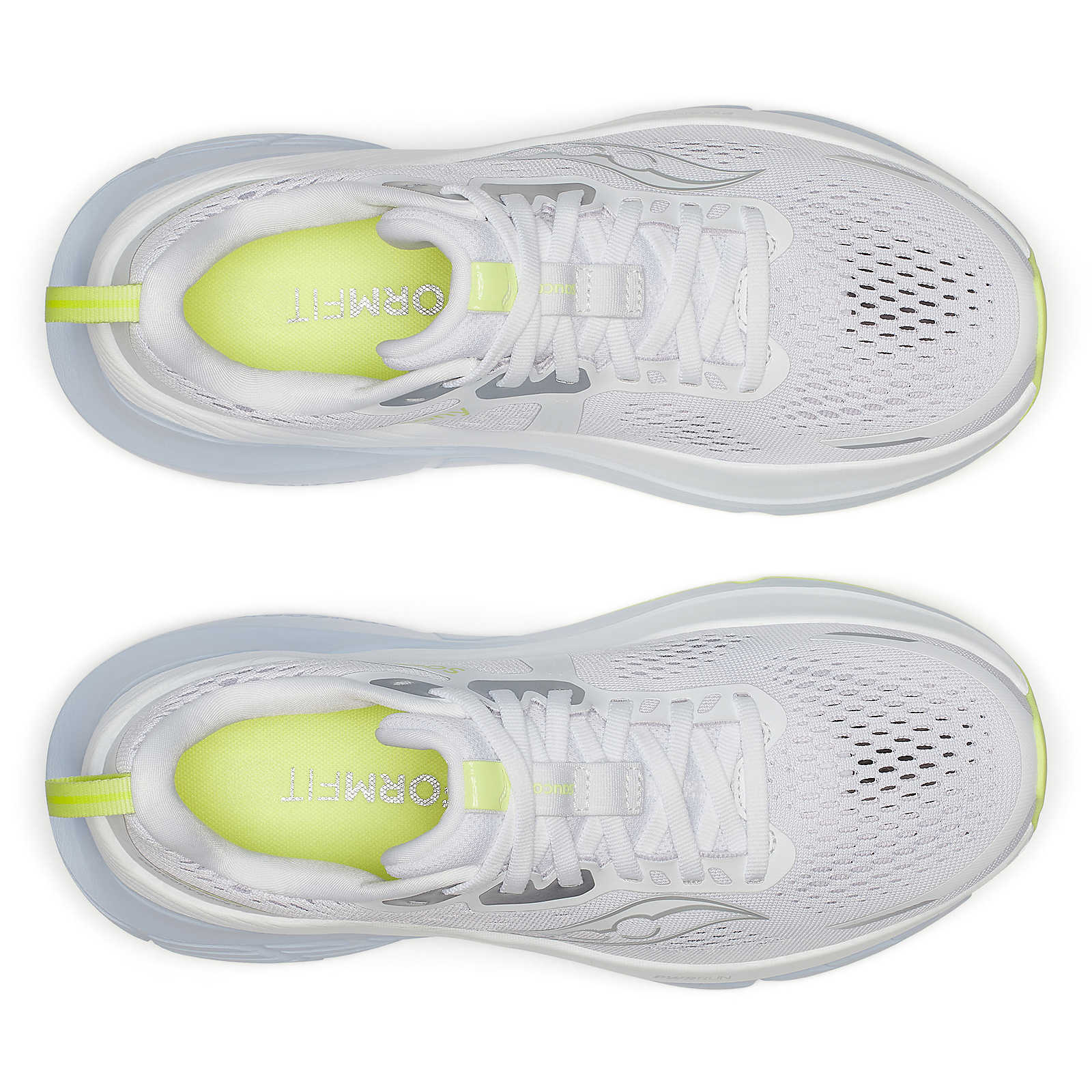 Saucony Women's Guide 18 Running Shoes in White/Ice Melt