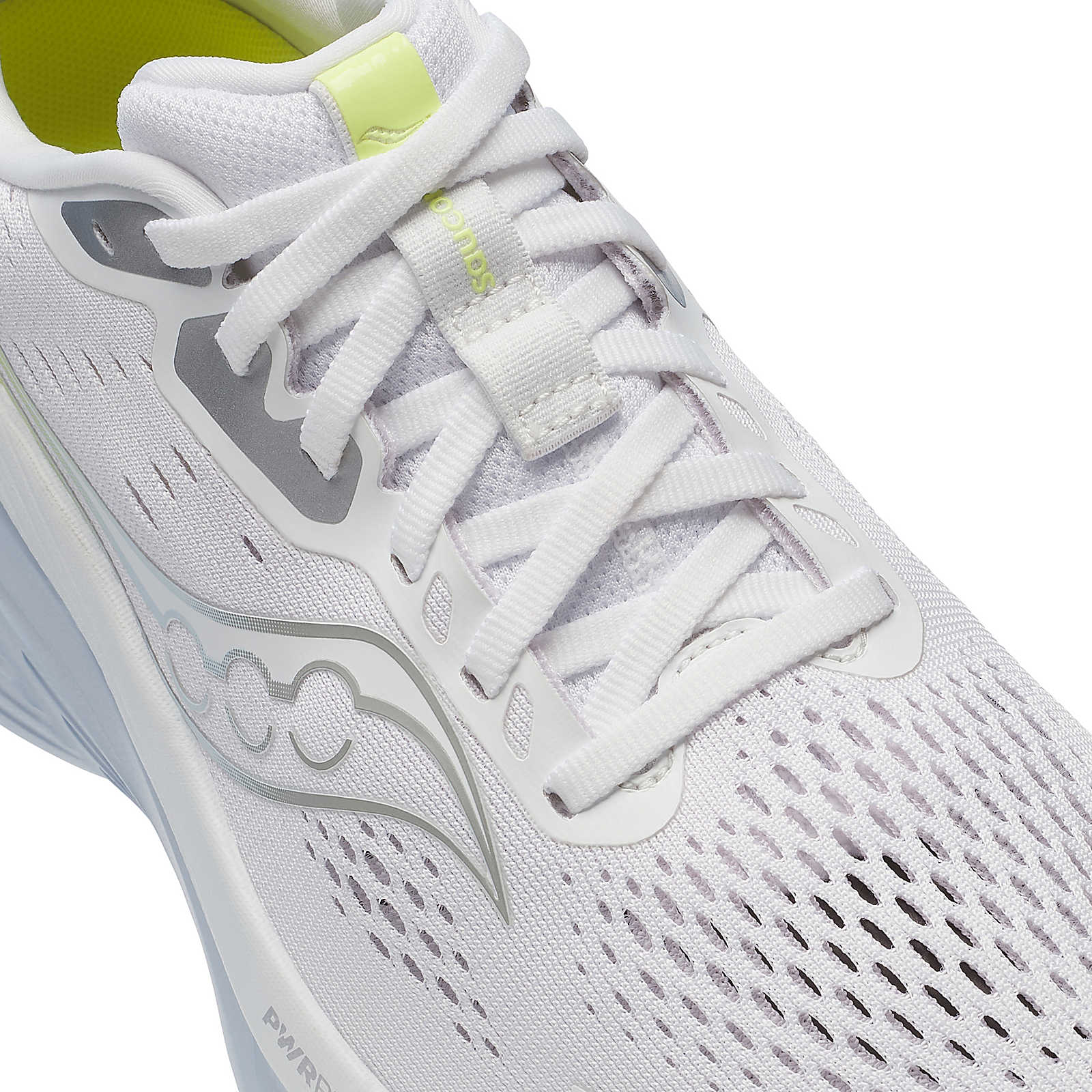 Saucony Women's Guide 18 Running Shoes in White/Ice Melt