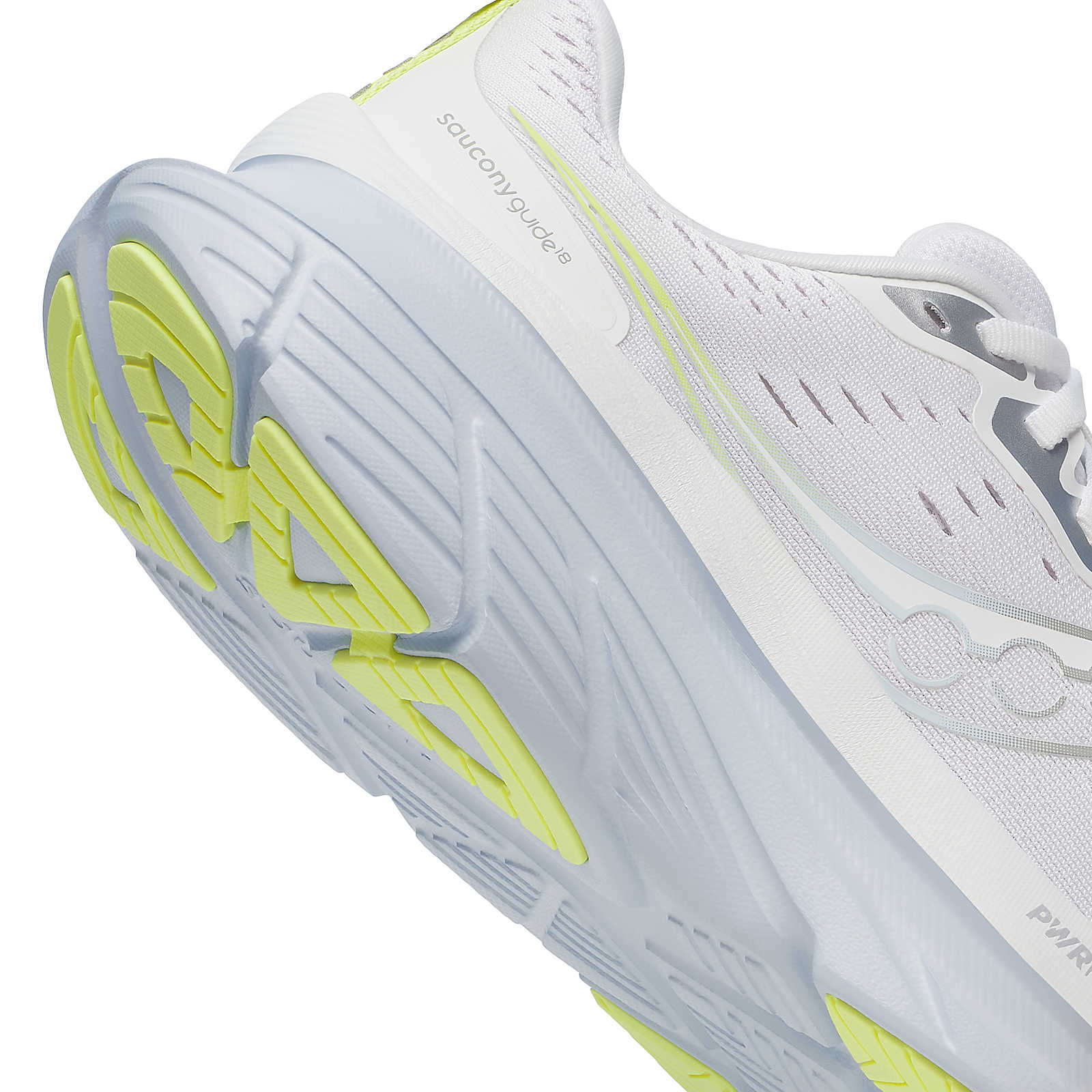 Saucony Women's Guide 18 Running Shoes in White/Ice Melt
