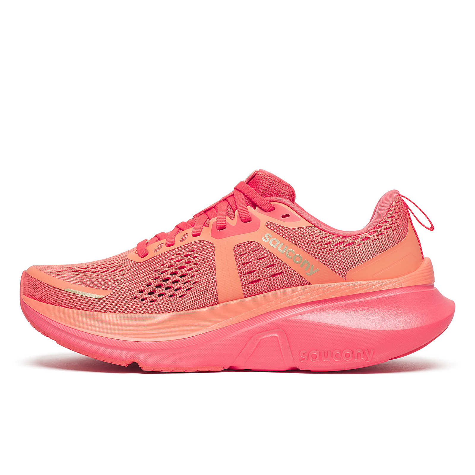 Saucony Women's Guide 18 Running Shoes in Salmon/Coral