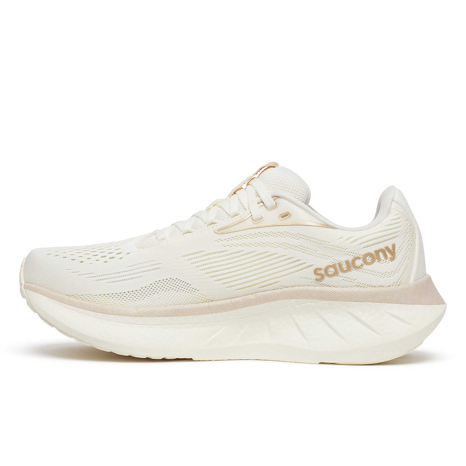 Saucony Women's Ride 18 Running Shoes in Vanilla