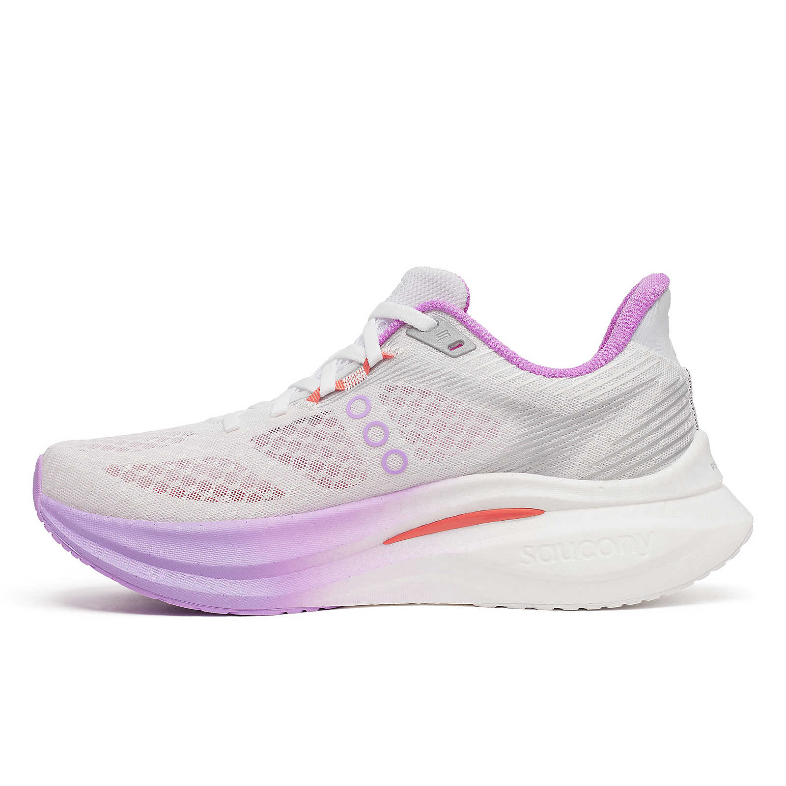 Saucony Women's Endorphin Speed 5 Running Shoes in White/Crocus