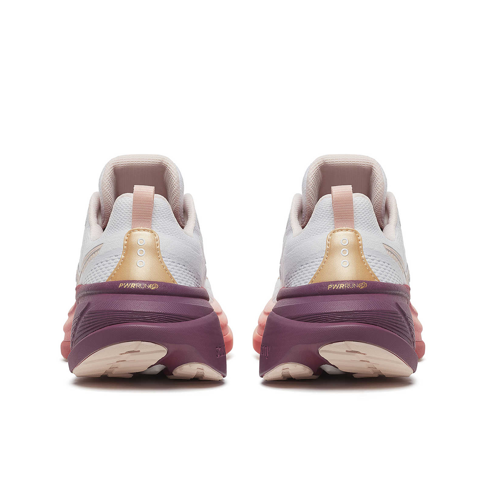 Saucony Women's Hurricane 25 Running Shoes in White/Cameo