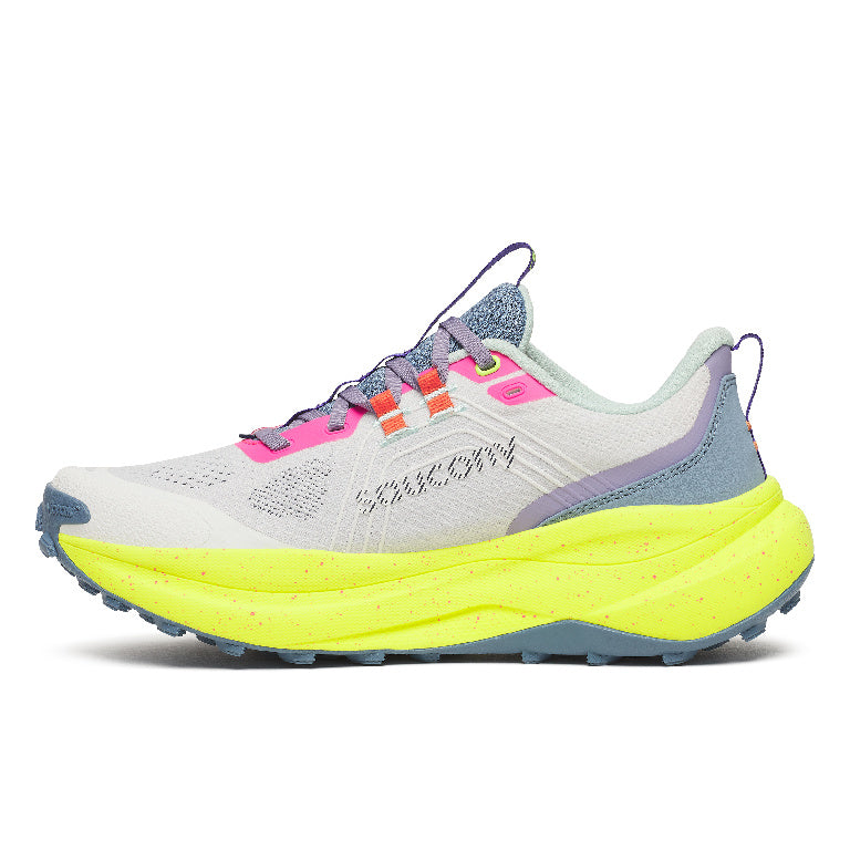 Saucony Women's Xodus Ultra 4 Running Shoes in White/Citron