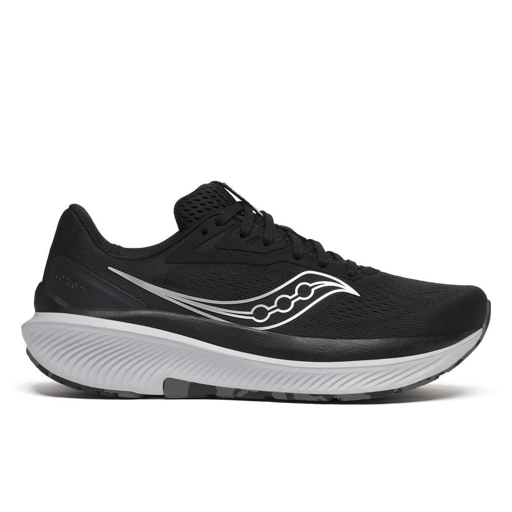 Saucony Women's Echelon 10 Running Shoes in Black/Silver (Wide)