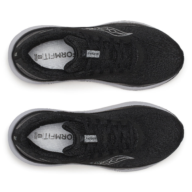 Saucony Women's Echelon 10 Running Shoes in Black/Silver (Wide)