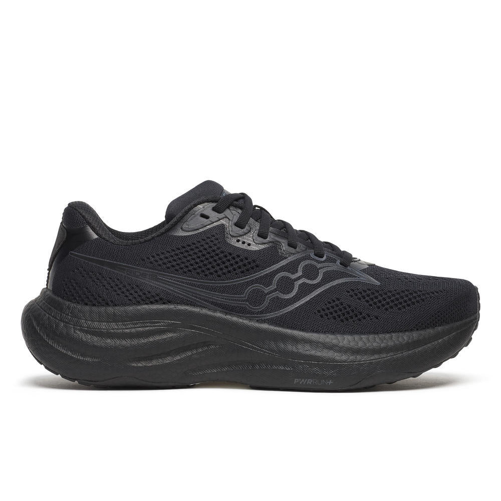 Saucony Women's Ride 19 Running Shoes in Triple Black