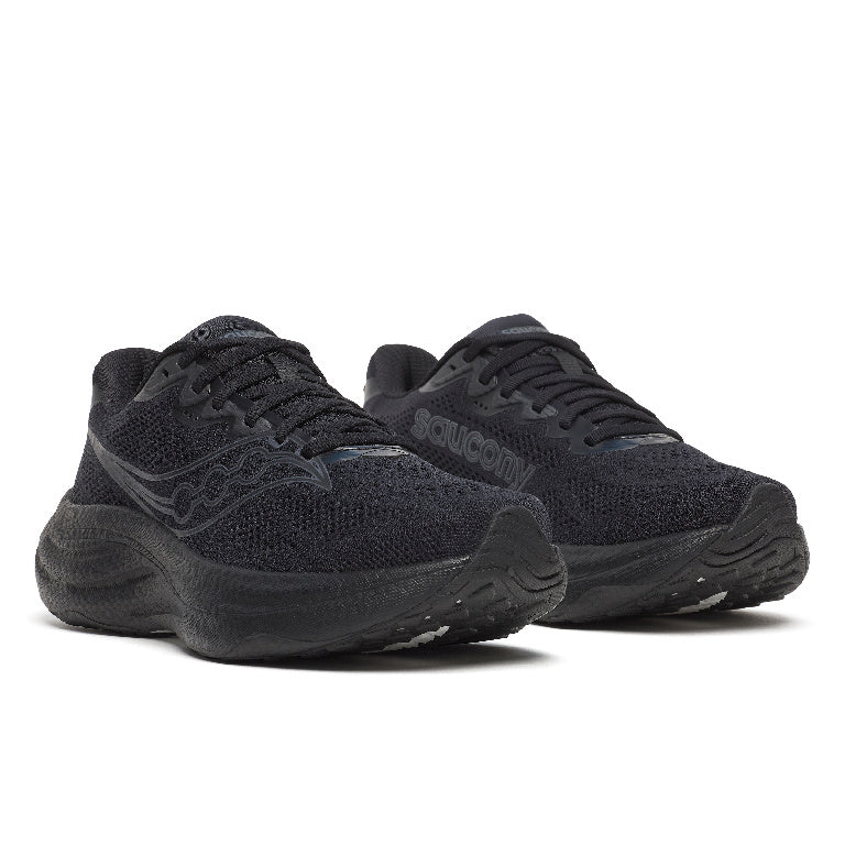 Saucony Women's Ride 19 Running Shoes in Triple Black