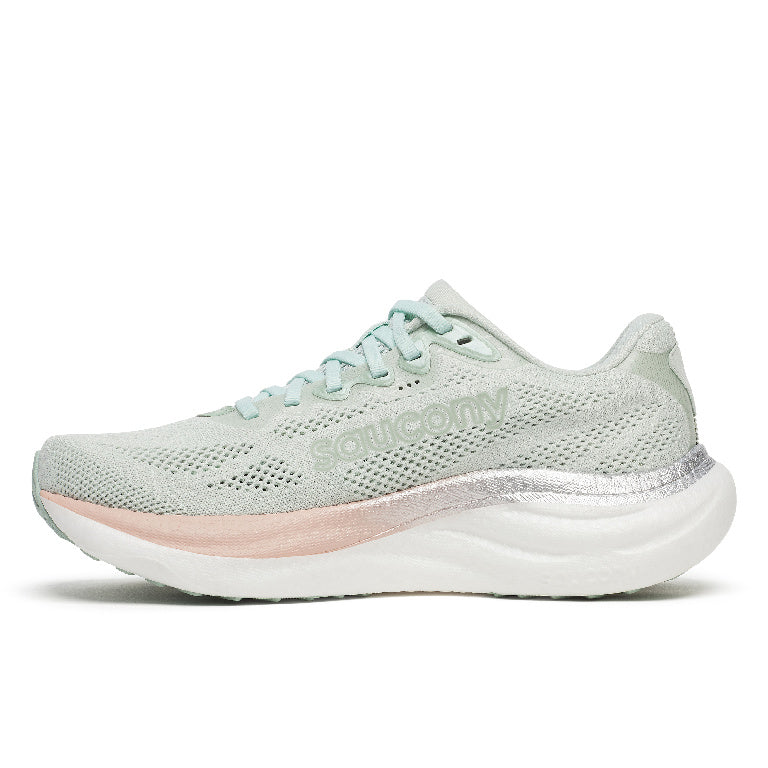Saucony Women's Ride 19 Running Shoes in Mist/Cameo