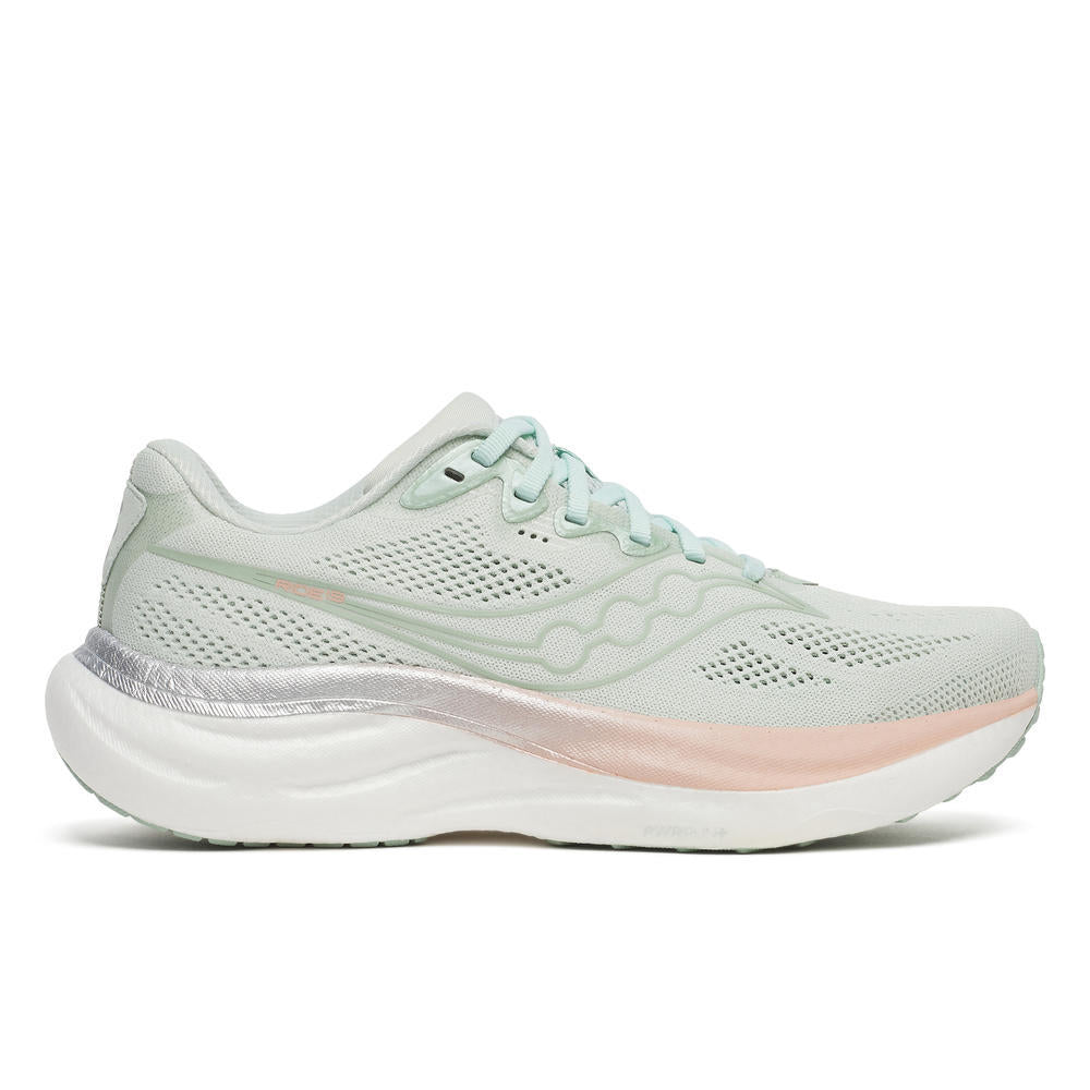 Saucony Women's Ride 19 Running Shoes in Mist/Cameo