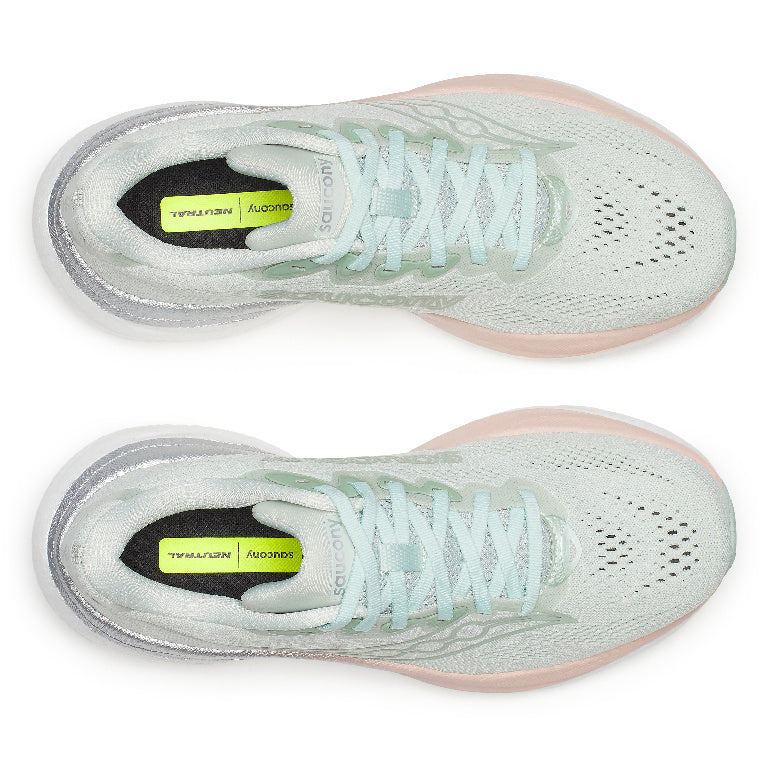 Saucony Women's Ride 19 Running Shoes in Mist/Cameo