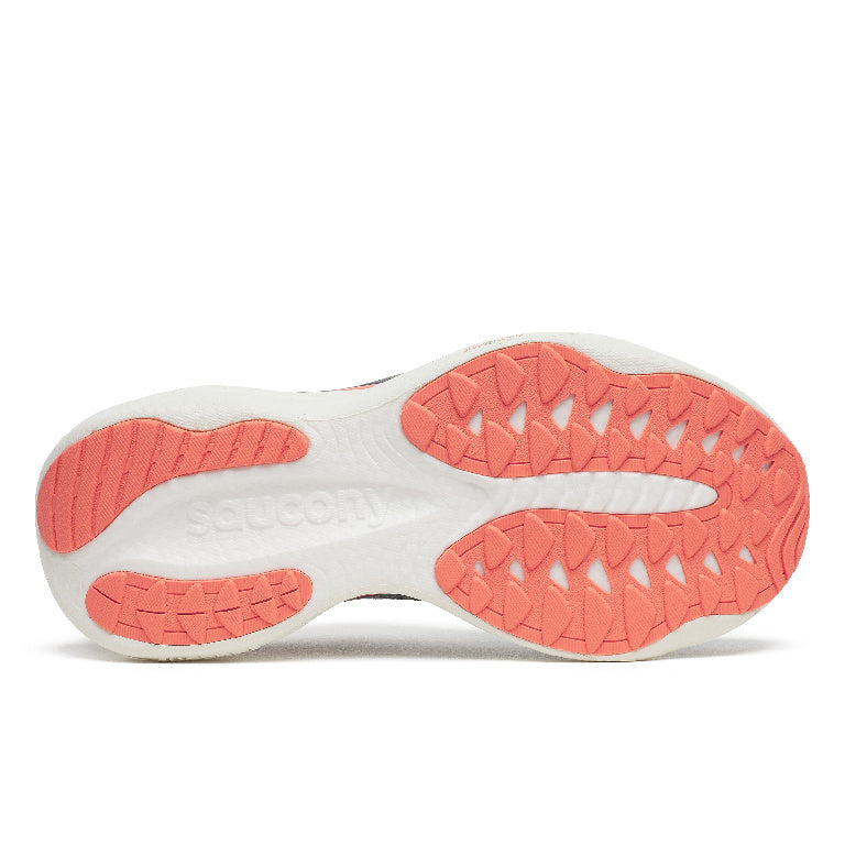 Saucony Women's Ride 19 Running Shoes in Shadow/Salmon