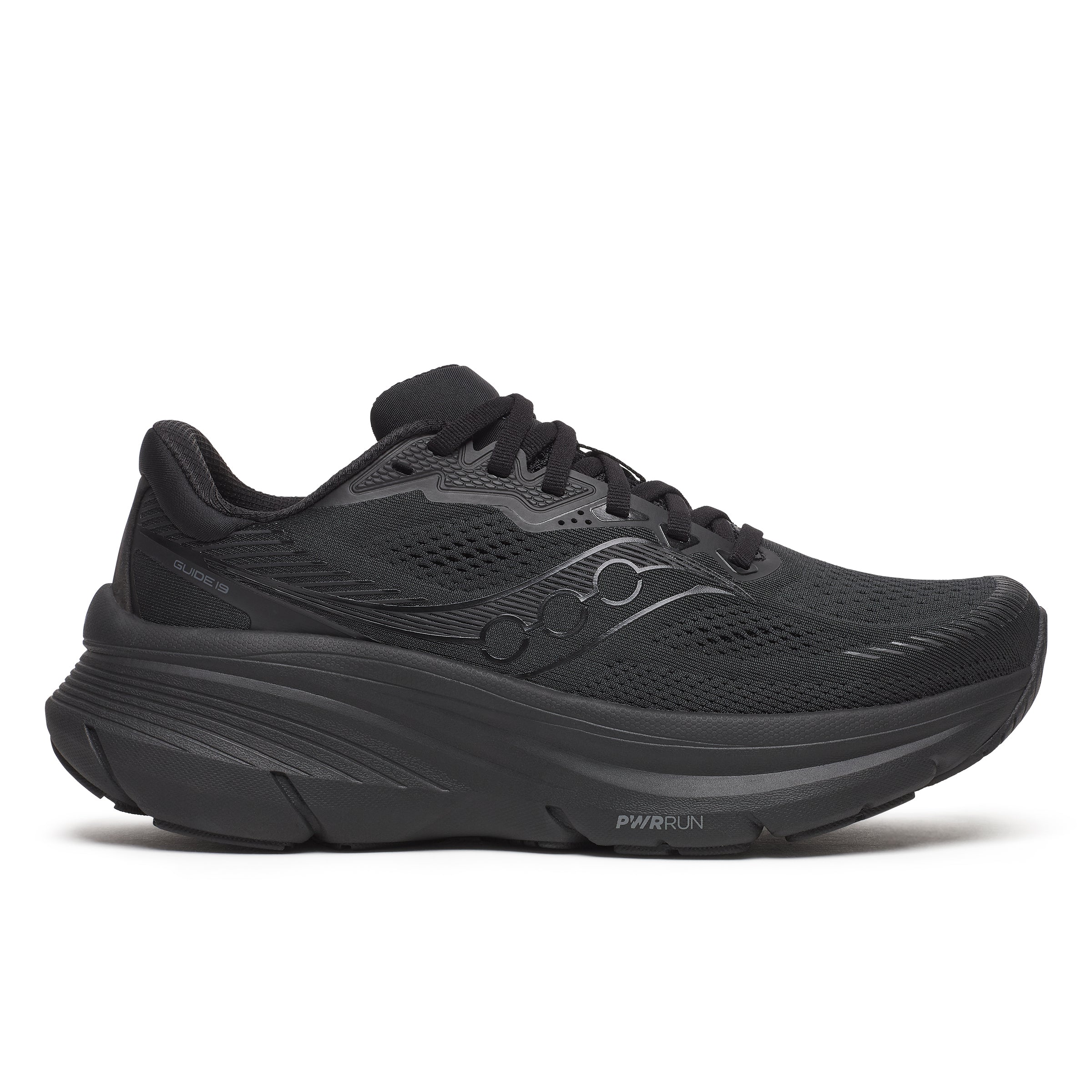Saucony Women's Guide 19 Running Shoes in Triple Black