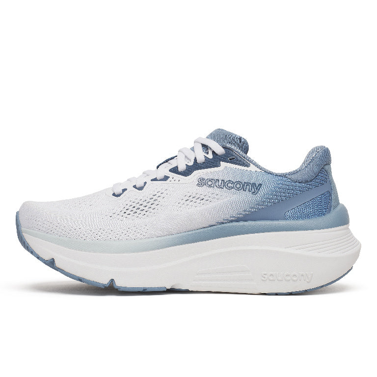 Saucony Women's Guide 19 Running Shoes in White/Storm