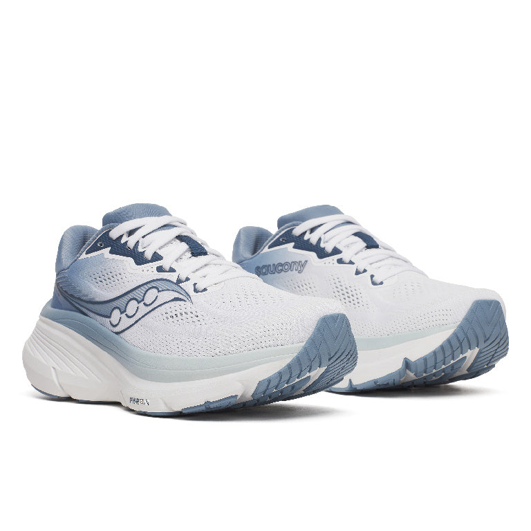 Saucony Women's Guide 19 Running Shoes in White/Storm