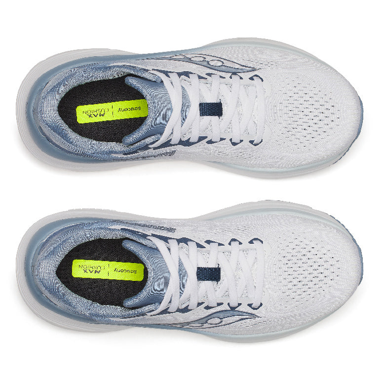 Saucony Women's Guide 19 Running Shoes in White/Storm