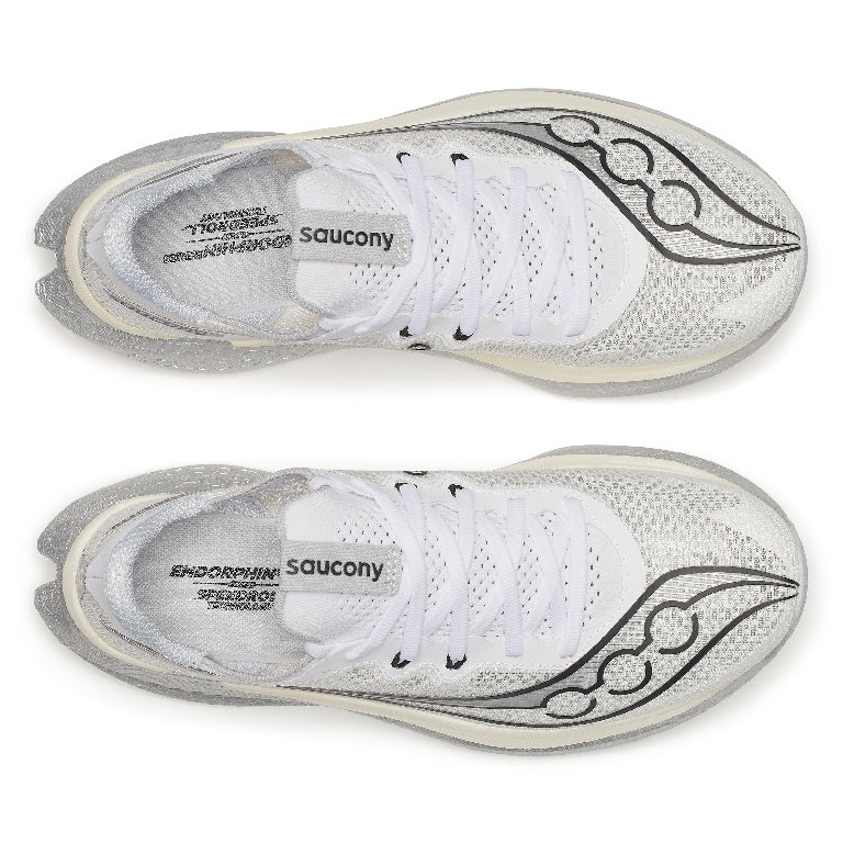 Saucony Women's Endorphin Pro 5 Running Shoes in White/Black