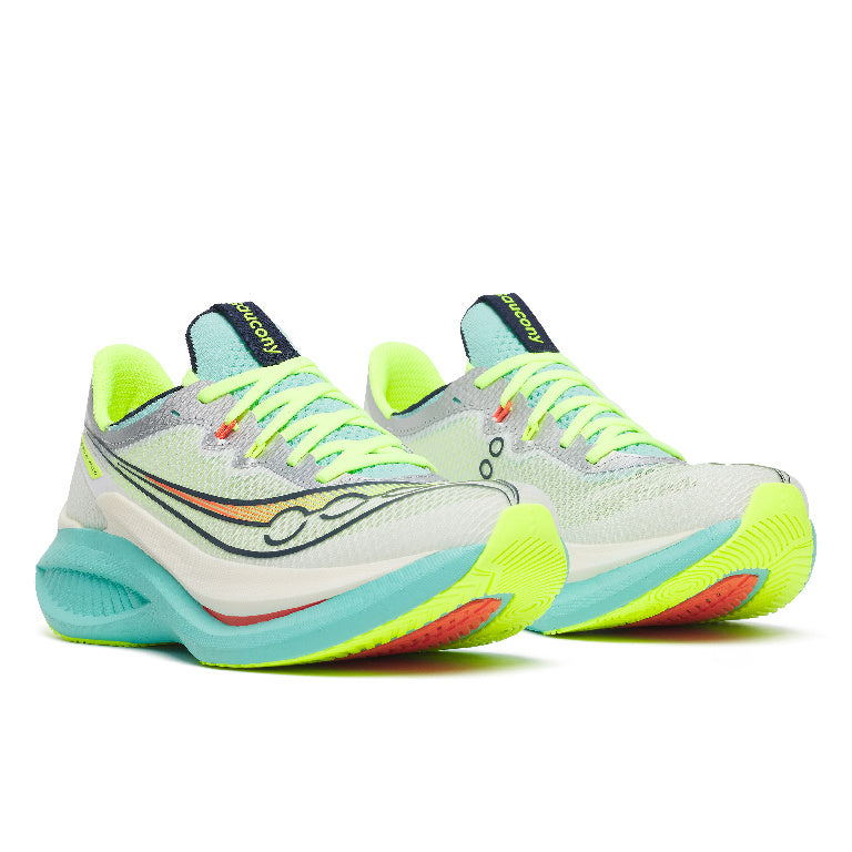 Saucony Women's Endorphin Pro 5 Running Shoes in White/Splash