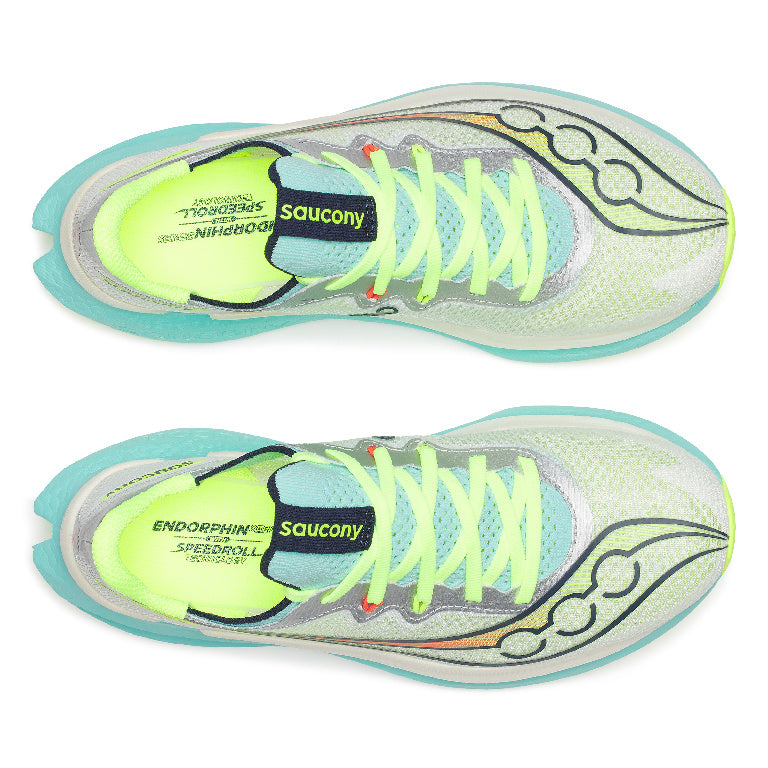 Saucony Women's Endorphin Pro 5 Running Shoes in White/Splash