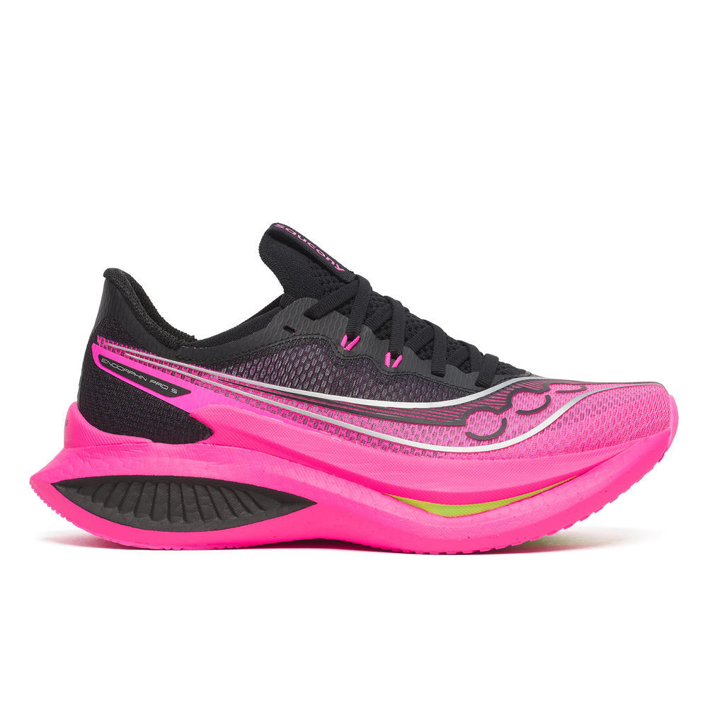 Saucony Women's Endorphin Pro 5 Running Shoes in Black/Shock