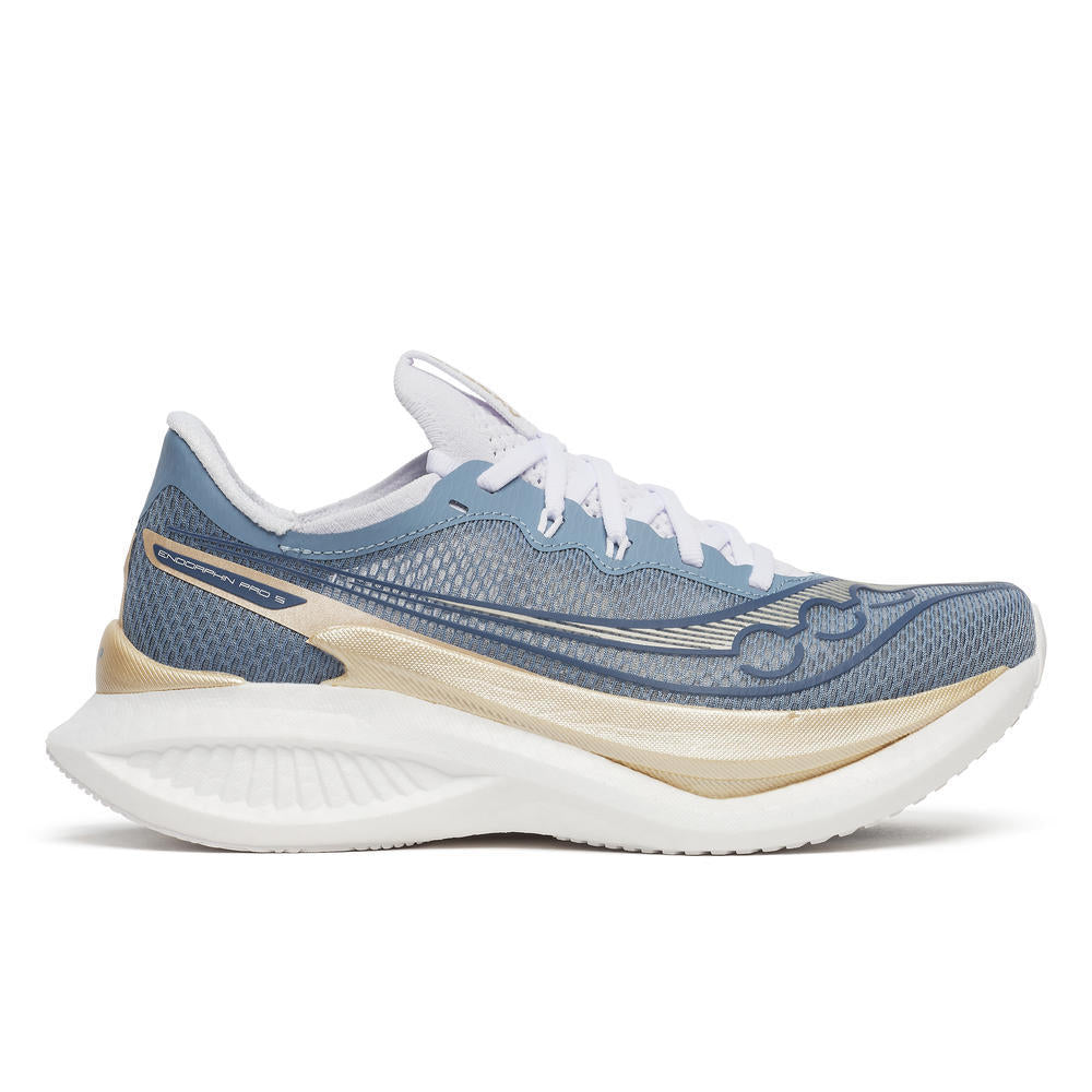 Saucony Women's Endorphin Pro 5 Running Shoes in Storm/Gilded