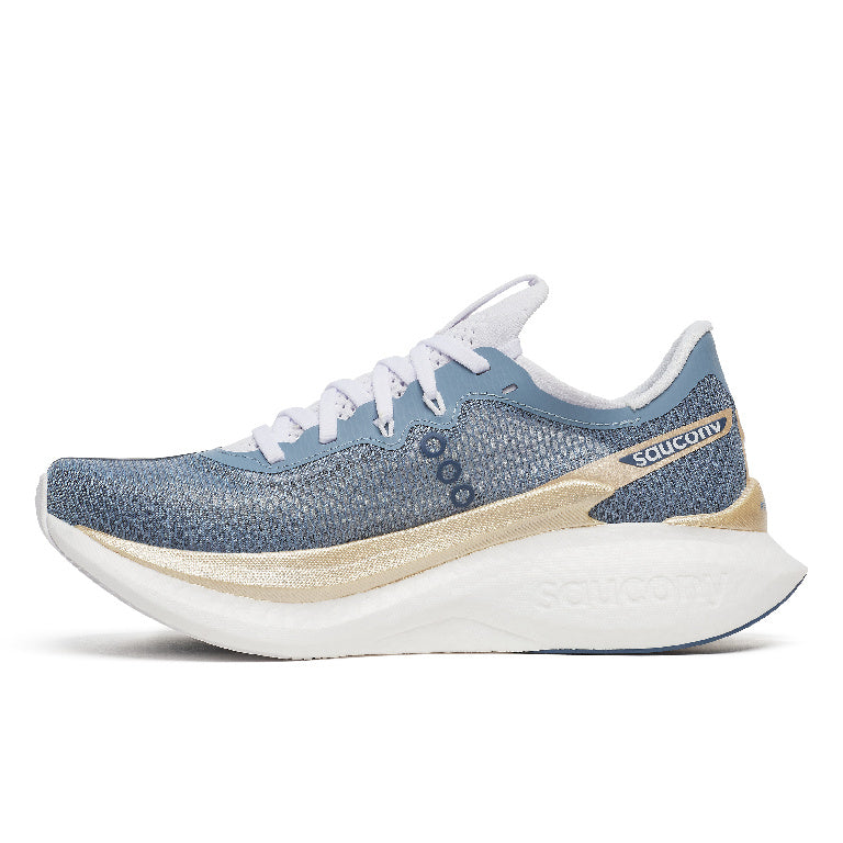 Saucony Women's Endorphin Pro 5 Running Shoes in Storm/Gilded