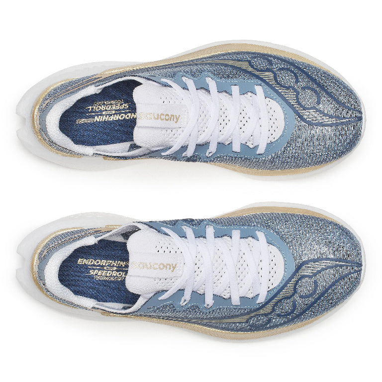 Saucony Women's Endorphin Pro 5 Running Shoes in Storm/Gilded