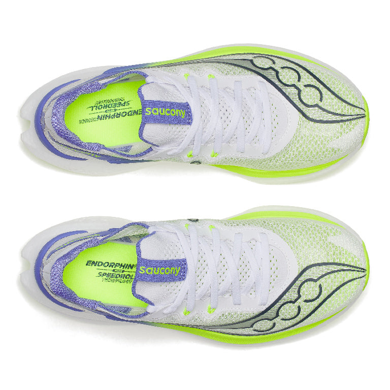 Saucony Women's Endorphin Pro 5 Running Shoes in White/Iolite