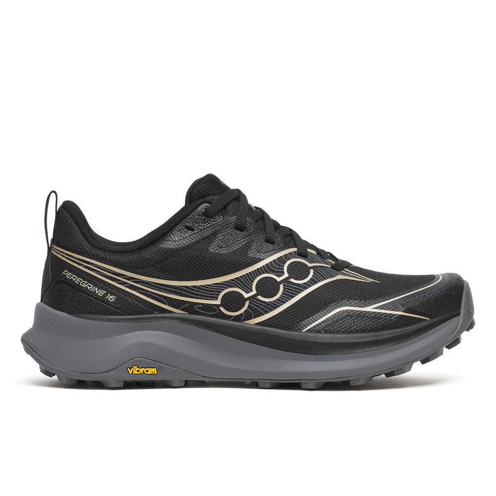 Saucony Women's Peregrine 16 Running Shoes in Black/Carbon