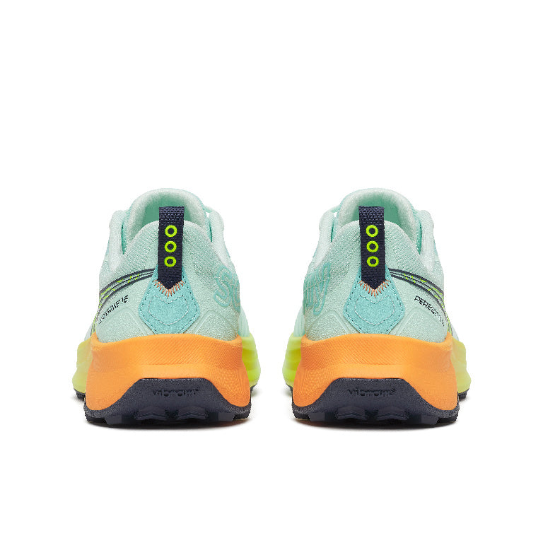 Saucony Men's Peregrine 16 Running Shoes in Aqua/Citron