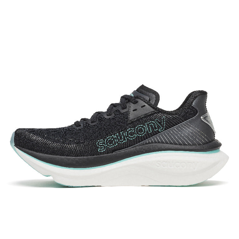 Saucony Men's Endorphin Azura Running Shoes in Black/Aqua