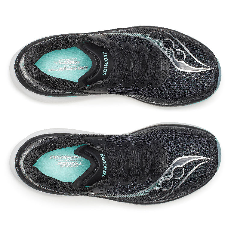 Saucony Men's Endorphin Azura Running Shoes in Black/Aqua
