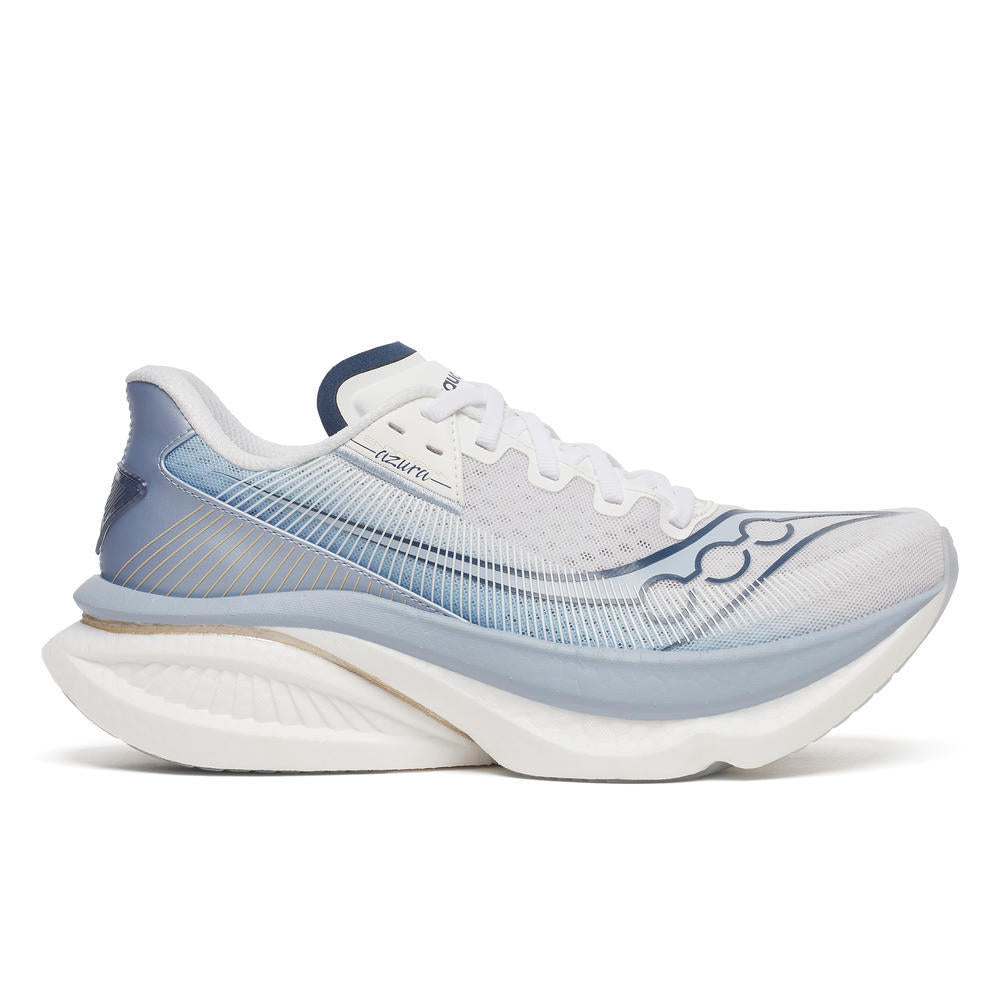Saucony Women's Endorphin Azura Running Shoes in White/Celestial