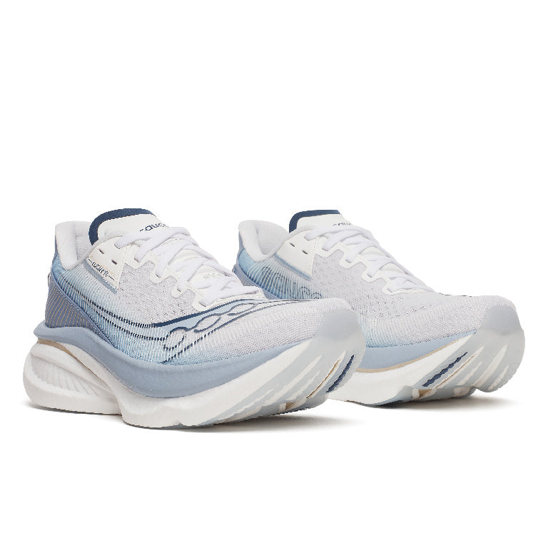 Saucony Women's Endorphin Azura Running Shoes in White/Celestial