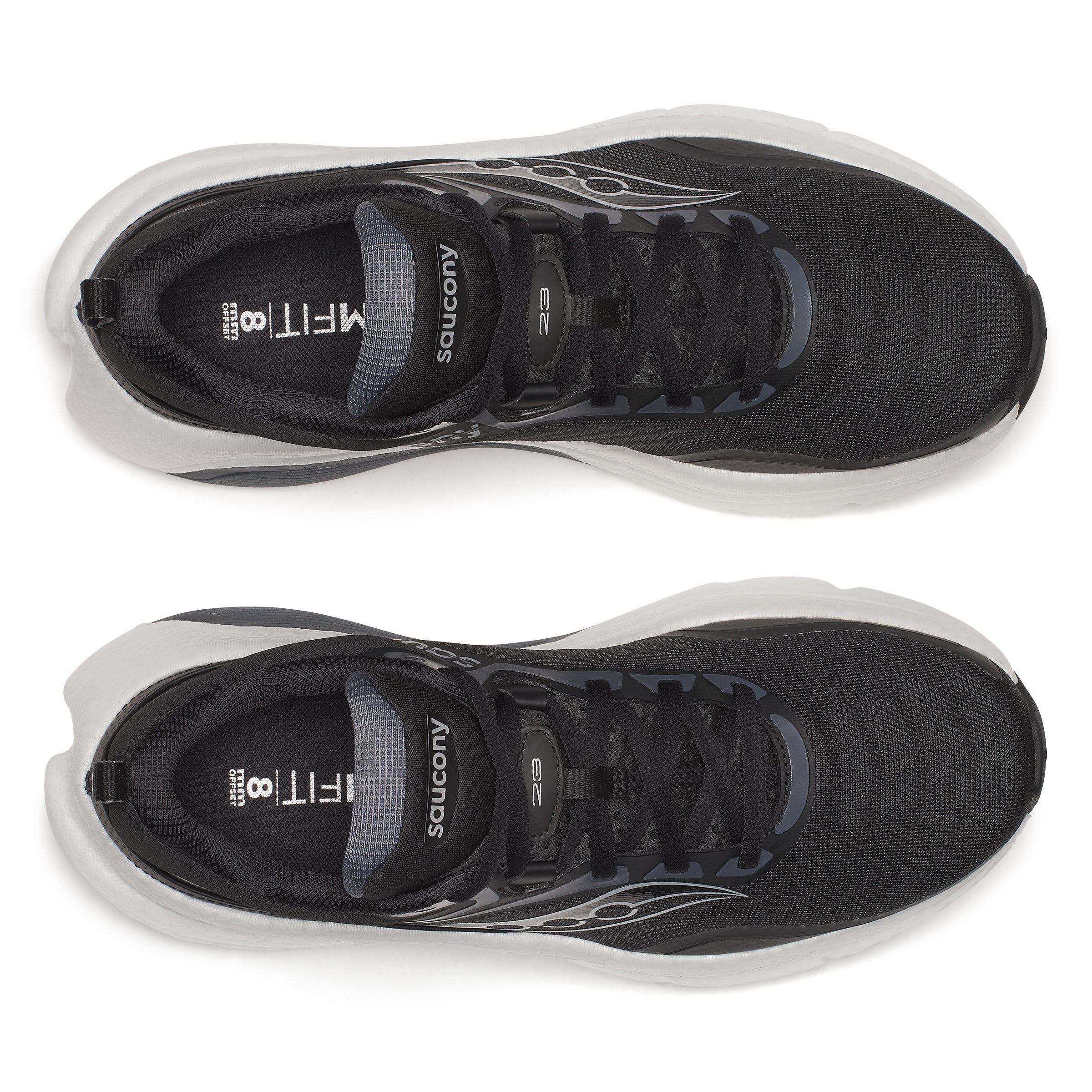 Saucony Women's Omni St 23 Running Shoes in Black/Silver