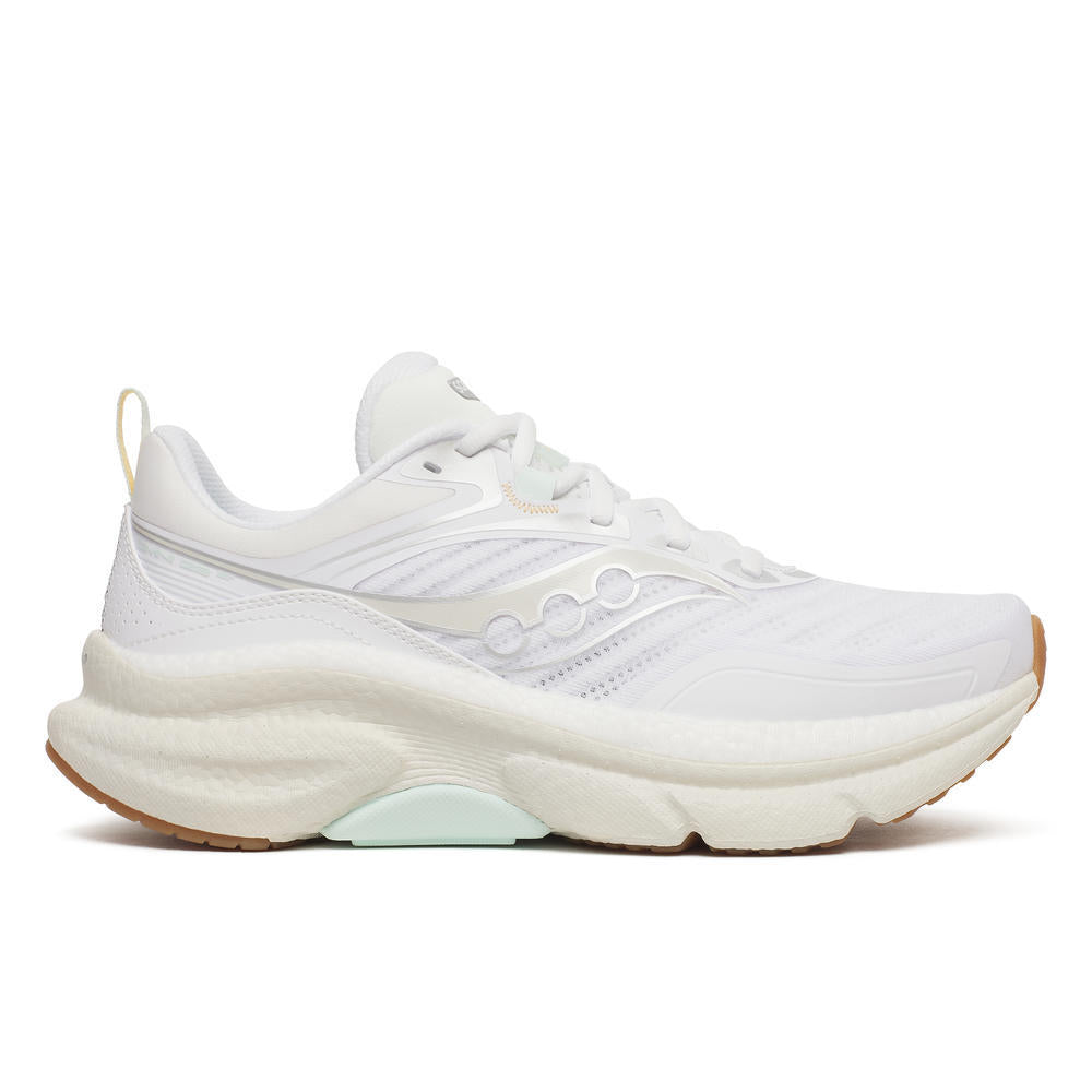 Saucony Women's Omni St 23 Running Shoes in White/Onyx