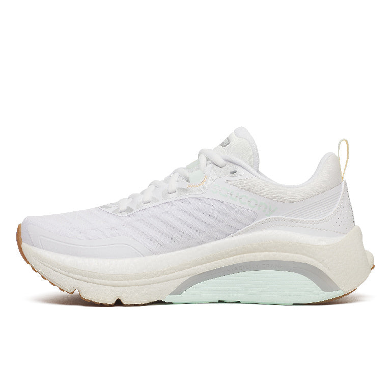 Saucony Women's Omni St 23 Running Shoes in White/Onyx