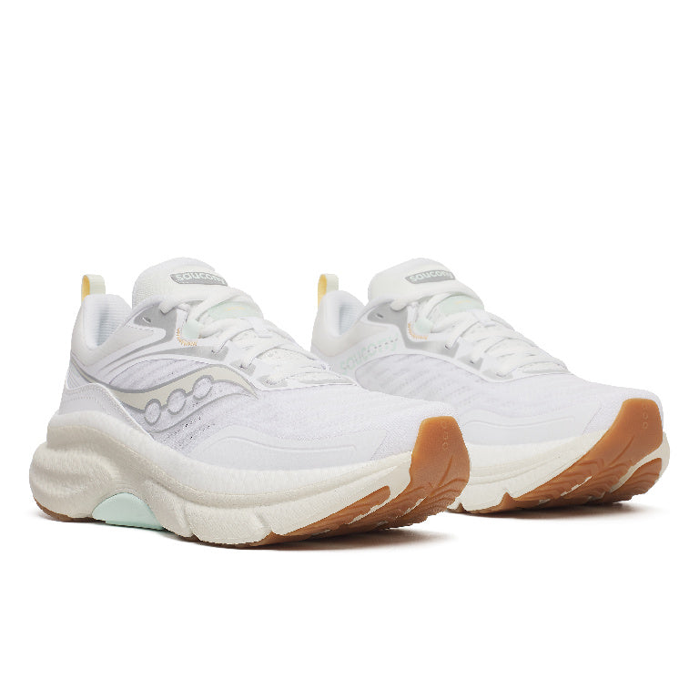 Saucony Women's Omni St 23 Running Shoes in White/Onyx