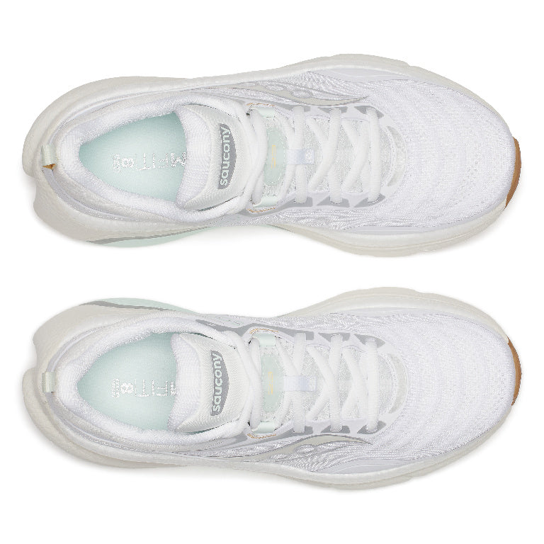 Saucony Women's Omni St 23 Running Shoes in White/Onyx